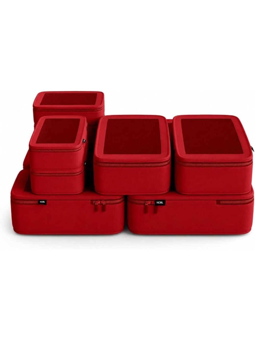 Travel Compression Packing Cubes Set - 6 Luggage Organizers for Easy Packing